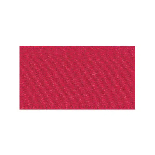 Recycled Double Sided Satin Ribbon - Cherry Red | Truro Fabrics
