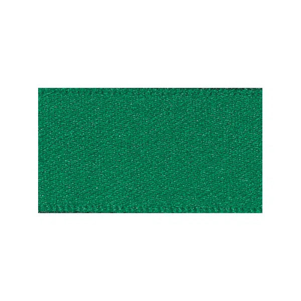 Recycled Double Sided Satin Ribbon - Hunter Green | Truro Fabrics