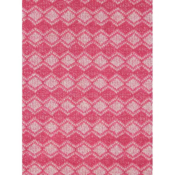 Recycled Jacquard Knit Fabric – Pinkini Diamond – view 3 | Truro Fabrics