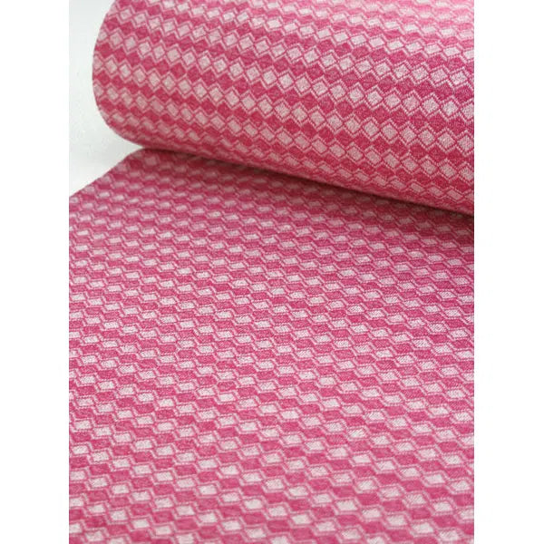 Recycled Jacquard Knit Fabric – Pinkini Diamond – view 4 | Truro Fabrics