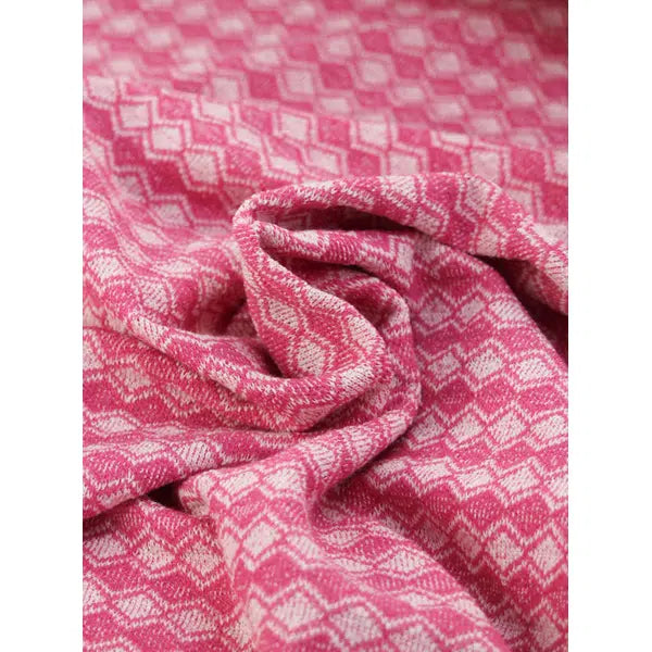 Recycled Jacquard Knit Fabric – Pinkini Diamond – view 5 | Truro Fabrics