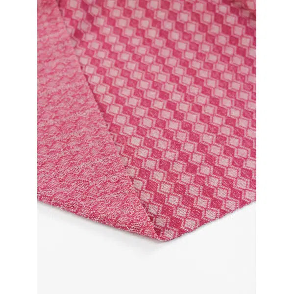 Recycled Jacquard Knit Fabric – Pinkini Diamond | Truro Fabrics