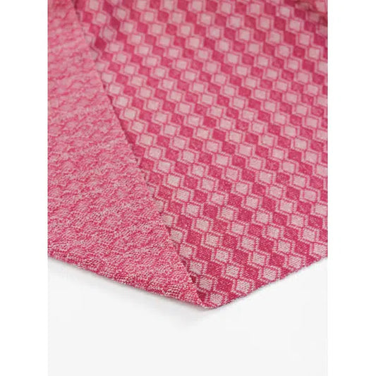 Recycled Jacquard Knit Fabric – Pinkini Diamond | Truro Fabrics
