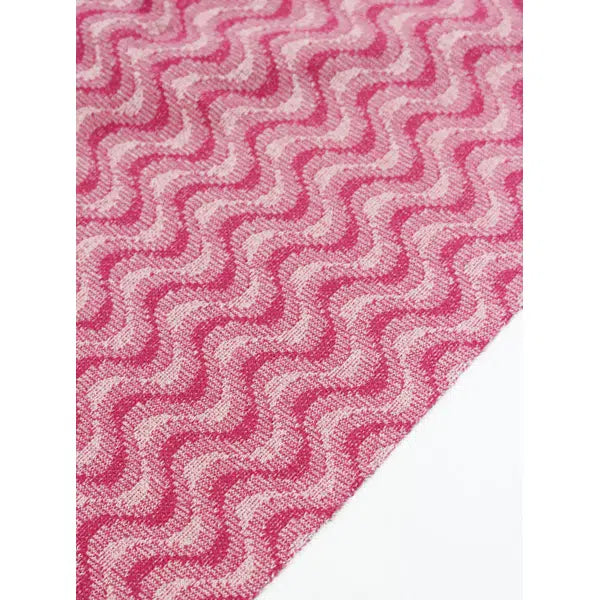 Recycled Jacquard Knit Fabric – Pinkini Wave – view 7 | Truro Fabrics