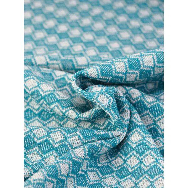 Recycled Jacquard Knit Fabric – Piscina Diamond – view 5 | Truro Fabrics