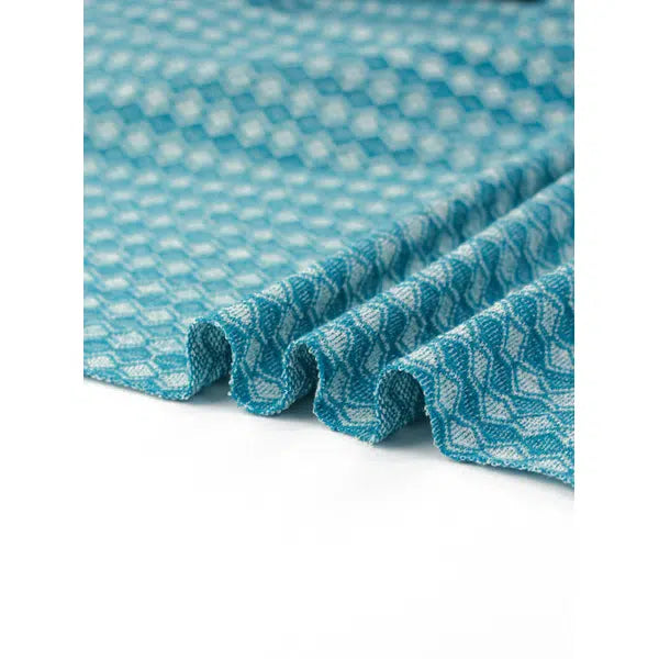 Recycled Jacquard Knit Fabric – Piscina Diamond – view 7 | Truro Fabrics