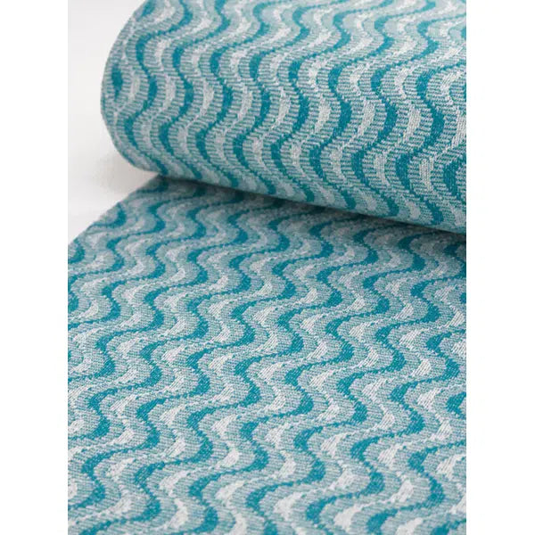 Recycled Jacquard Knit Fabric – Piscina Wave – view 4 | Truro Fabrics