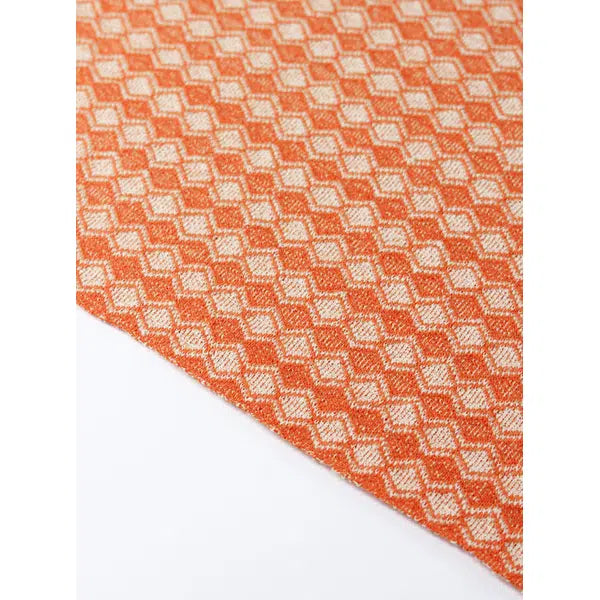 Recycled Jacquard Knit Fabric – Tangerina Diamond – view 6 | Truro Fabrics