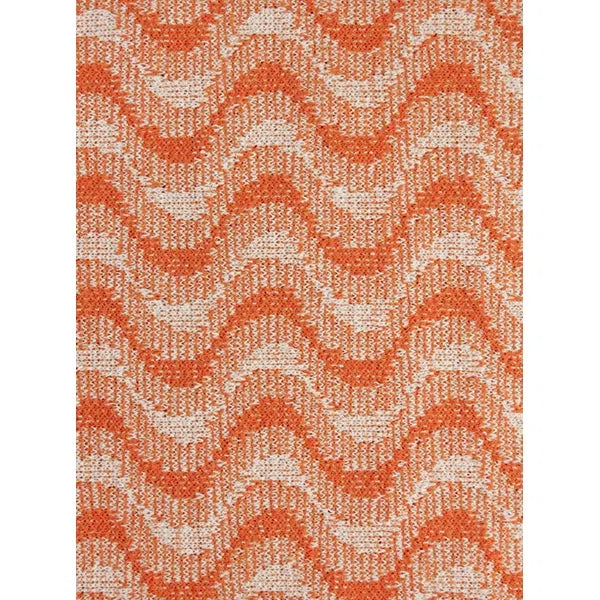 Recycled Jacquard Knit Fabric – Tangerina Wave – view 5 | Truro Fabrics