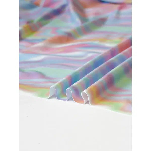 Recycled UPF50 Swimwear Jersey Fabric – Holo Haze – view 3 | Truro Fabrics