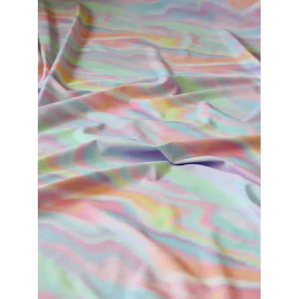Recycled UPF50 Swimwear Jersey Fabric – Holo Haze | Truro Fabrics