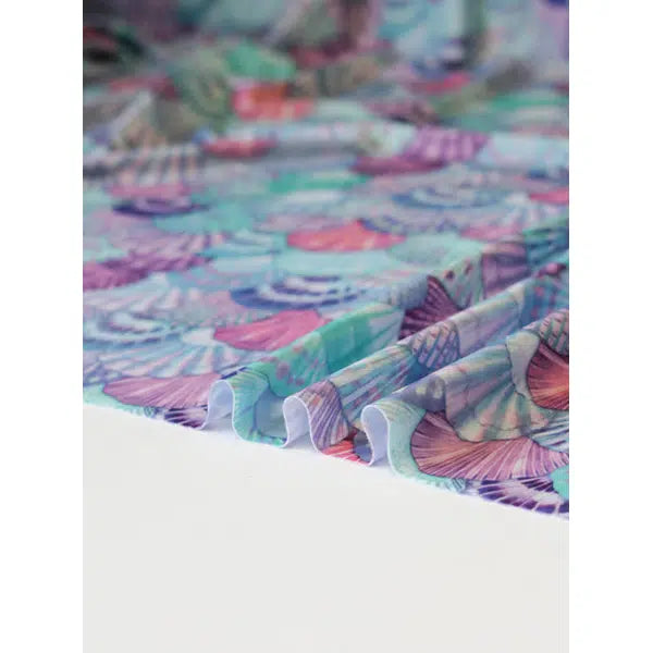 Recycled UPF50 Swimwear Jersey Fabric – Mermaid Shell – view 3 | Truro Fabrics