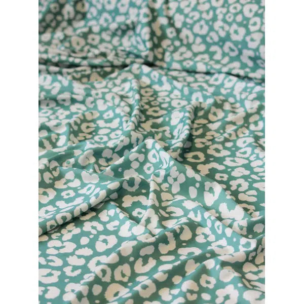 Recycled UPF50 Swimwear Jersey Fabric – Sea Leopard – view 3 | Truro Fabrics
