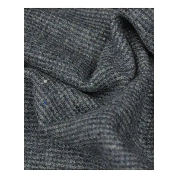 REMNANT Blue Check Wool Fabric - 60cm x 140cm | Truro Fabrics