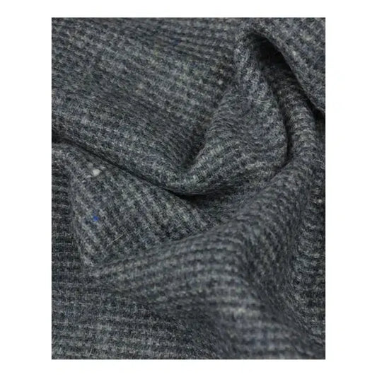 REMNANT Blue Check Wool Fabric - 60cm x 140cm | Truro Fabrics