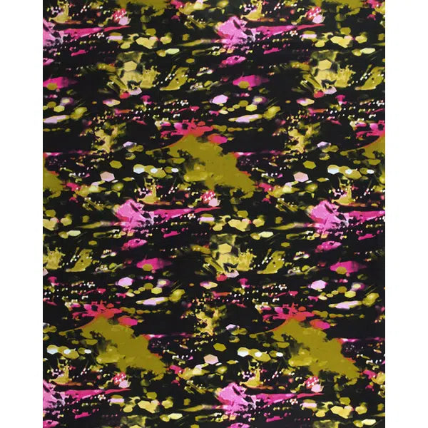 REMNANT Bokeh Splash Viscose Challis Fabric - 280cm x 150cm – view 2 | Truro Fabrics