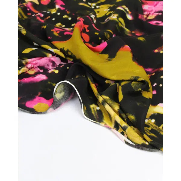 REMNANT Bokeh Splash Viscose Challis Fabric - 280cm x 150cm | Truro Fabrics