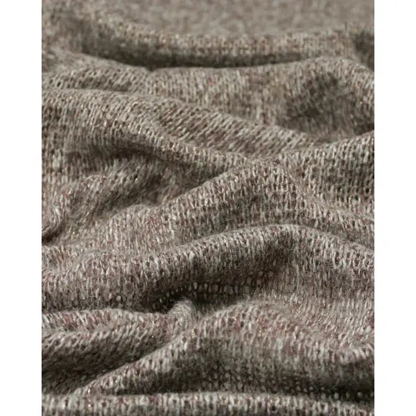 REMNANT Chunky Knit Jersey Brown - 90cm x 140cm | Truro Fabrics