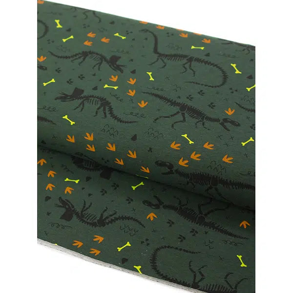 REMNANT Cotton Jersey Knit Fabric - Dino Dig - 140cm x 148cm – view 2 | Truro Fabrics