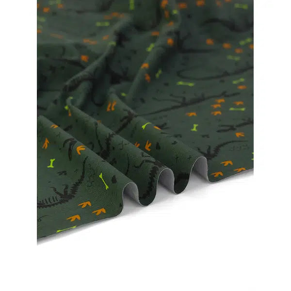 REMNANT Cotton Jersey Knit Fabric - Dino Dig - 140cm x 148cm – view 3 | Truro Fabrics