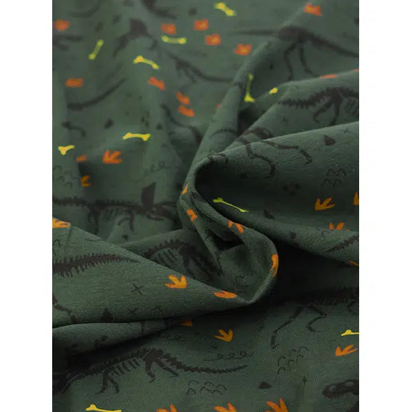 REMNANT Cotton Jersey Knit Fabric - Dino Dig - 140cm x 148cm – view 4 | Truro Fabrics