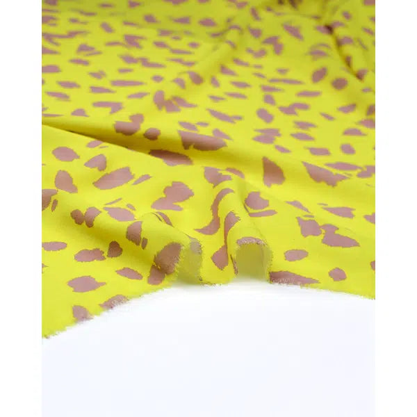REMNANT Crepe Canary Petals 130cm x 148cm | Truro Fabrics