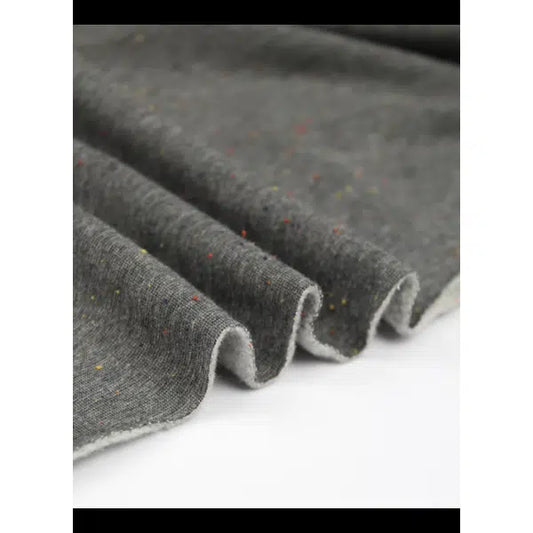 REMNANT Grey Cosy Colours Sweatshirt Fleece Fabric - 90cm x 150cm | Truro Fabrics