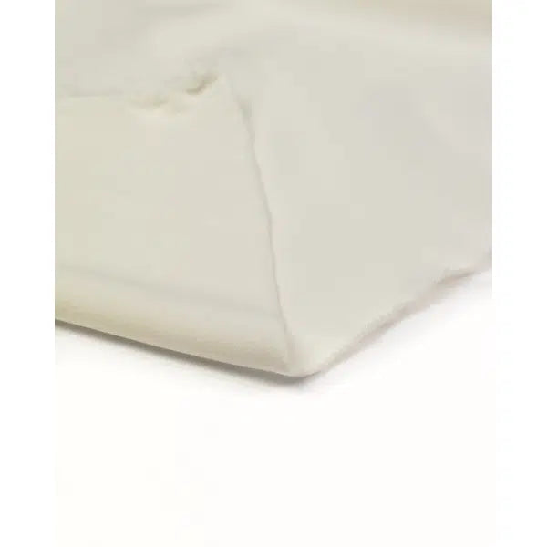 REMNANT Ivory Reborn Recycled Crepe Satin Fabric - 170cm x 145cm – view 3 | Truro Fabrics