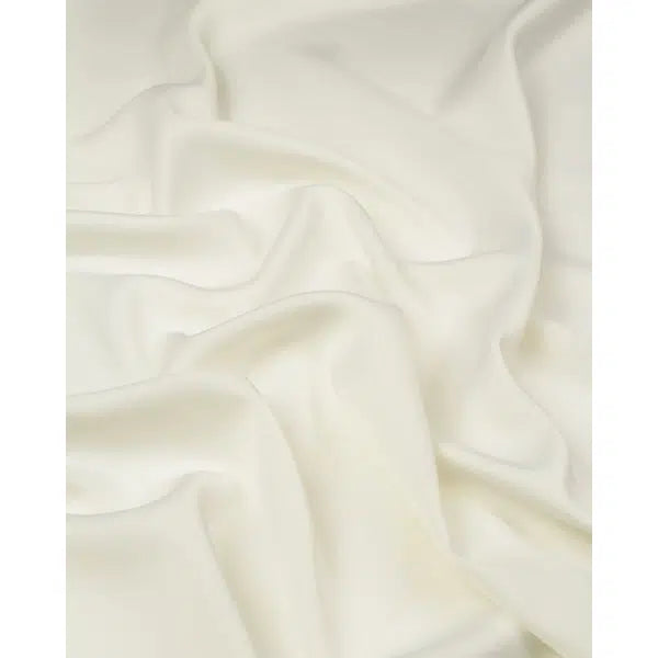 REMNANT Ivory Reborn Recycled Crepe Satin Fabric - 170cm x 145cm – view 4 | Truro Fabrics