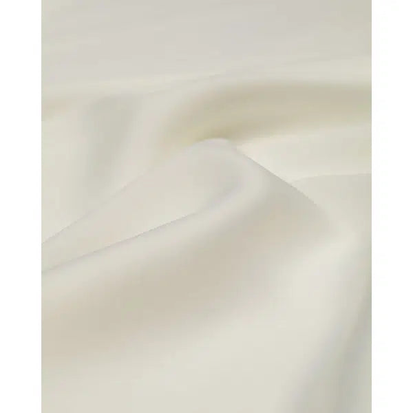REMNANT Ivory Reborn Recycled Crepe Satin Fabric - 170cm x 145cm – view 5 | Truro Fabrics