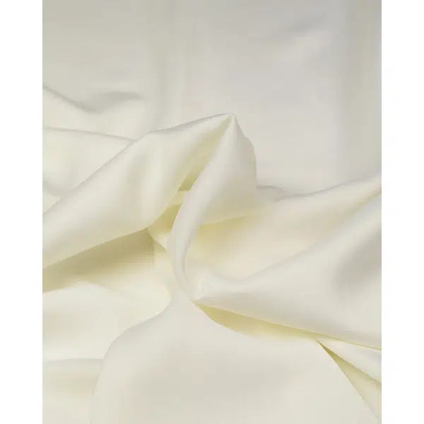 REMNANT Ivory Reborn Recycled Crepe Satin Fabric - 170cm x 145cm | Truro Fabrics