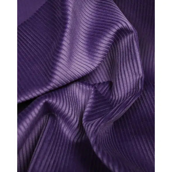 REMNANT - Pure Cotton Corduroy Fabric Grape - 65cm x 150cm | Truro Fabrics