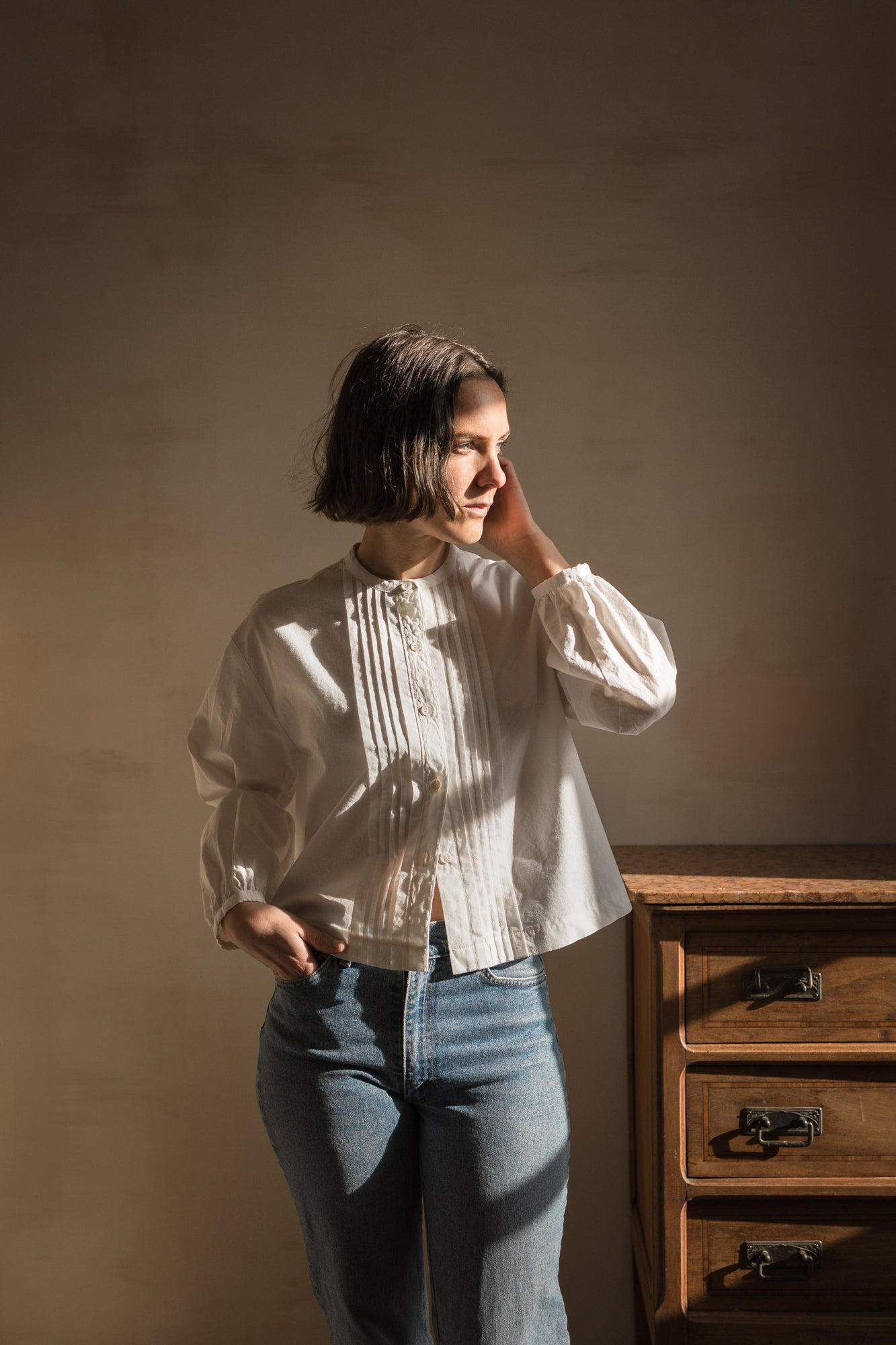 Blouse plissée Henriette