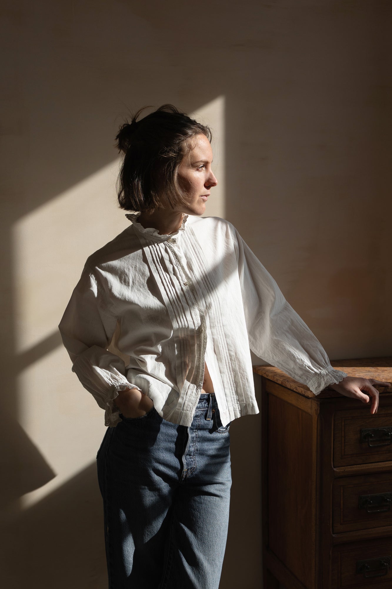 Blouse plissée Henriette