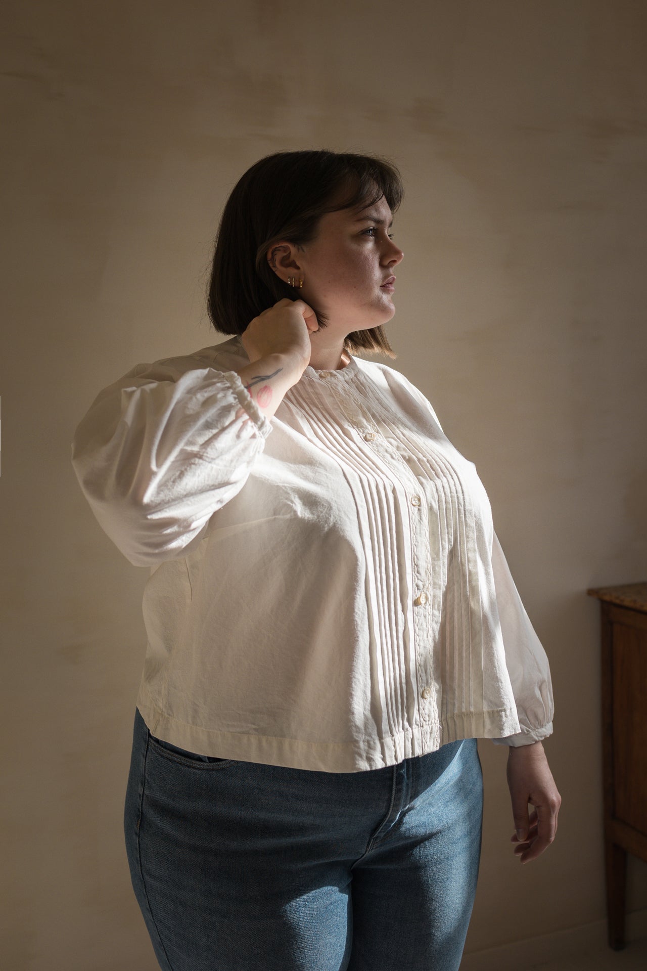 Blouse plissée Henriette