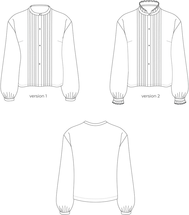 Blouse plissée Henriette