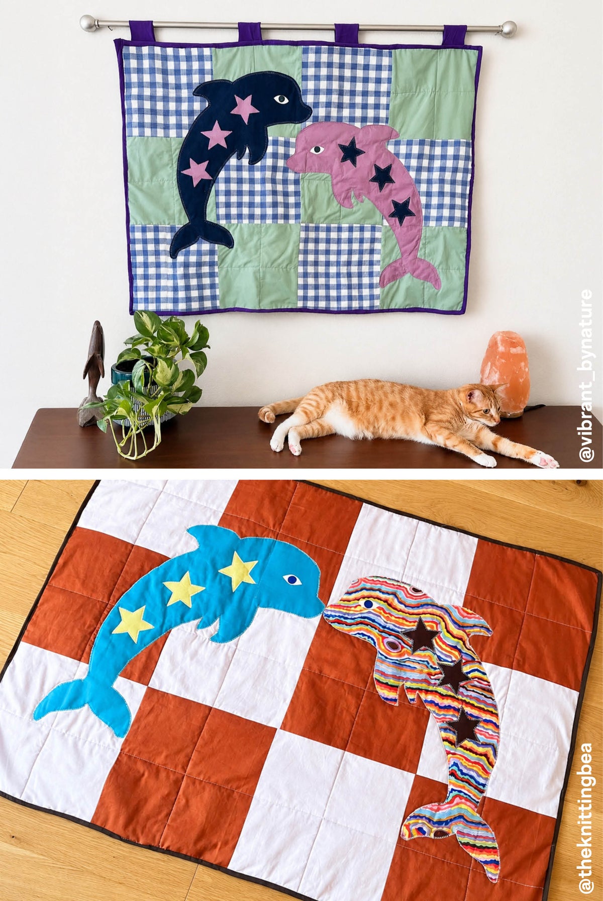 Delfin Quilt Schnittmuster