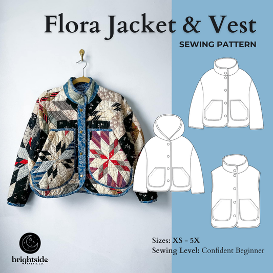 Flora Jacket and Vest Sewing Pattern 2.0