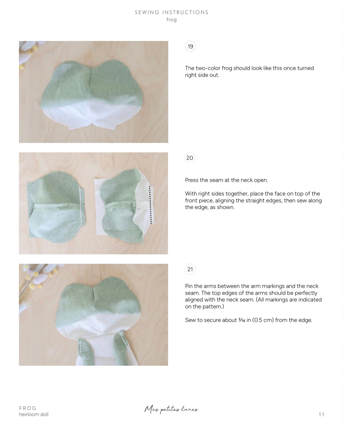 Frog Soft Toy Sewing Pattern