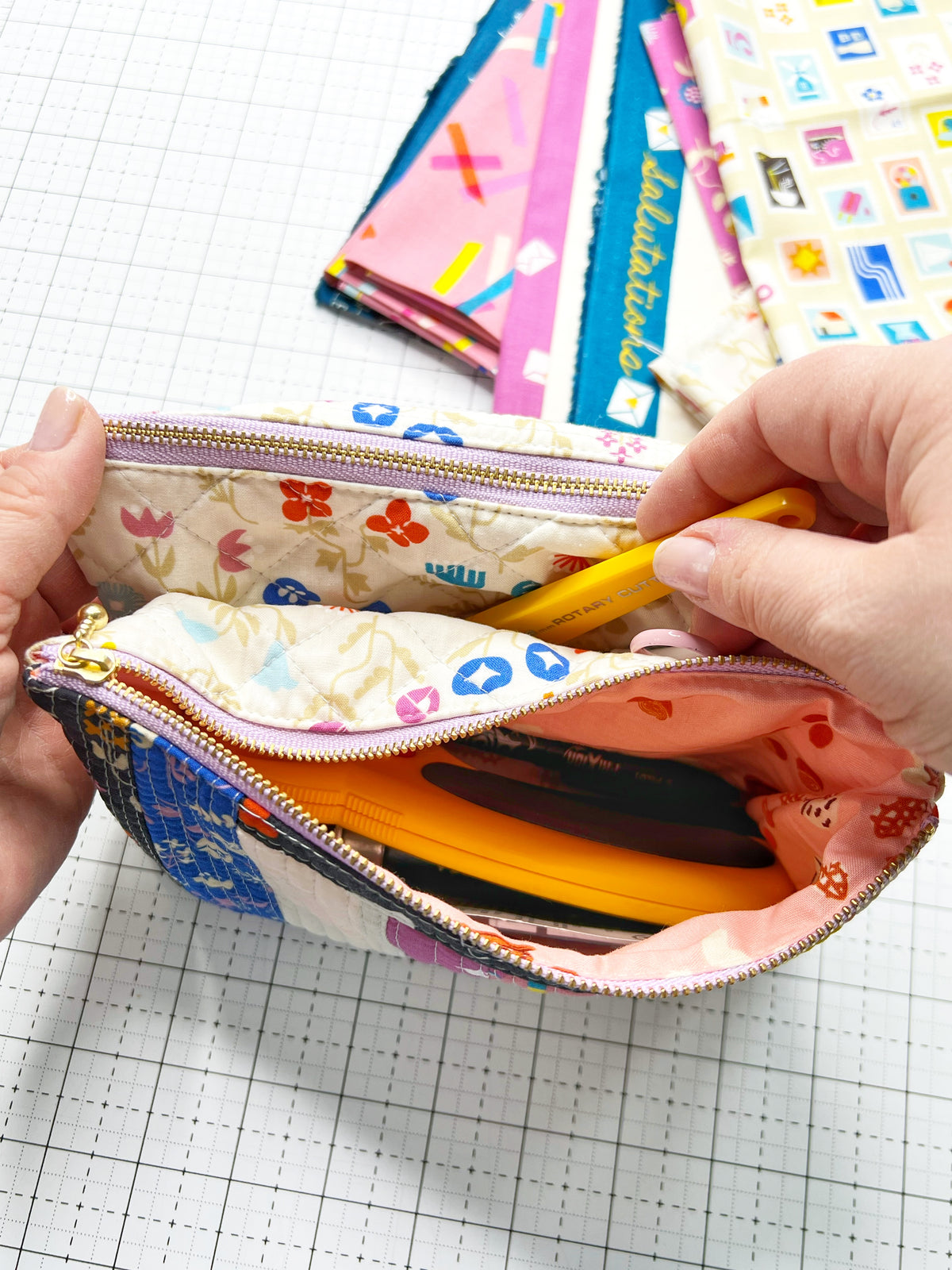 Gemini pouch sewing pattern
