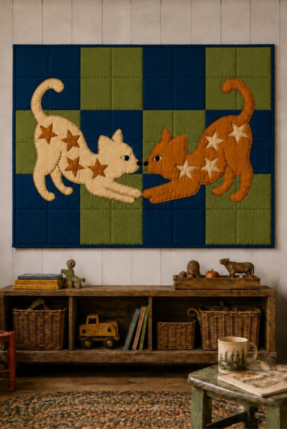 Katzen Quilt Schnittmuster