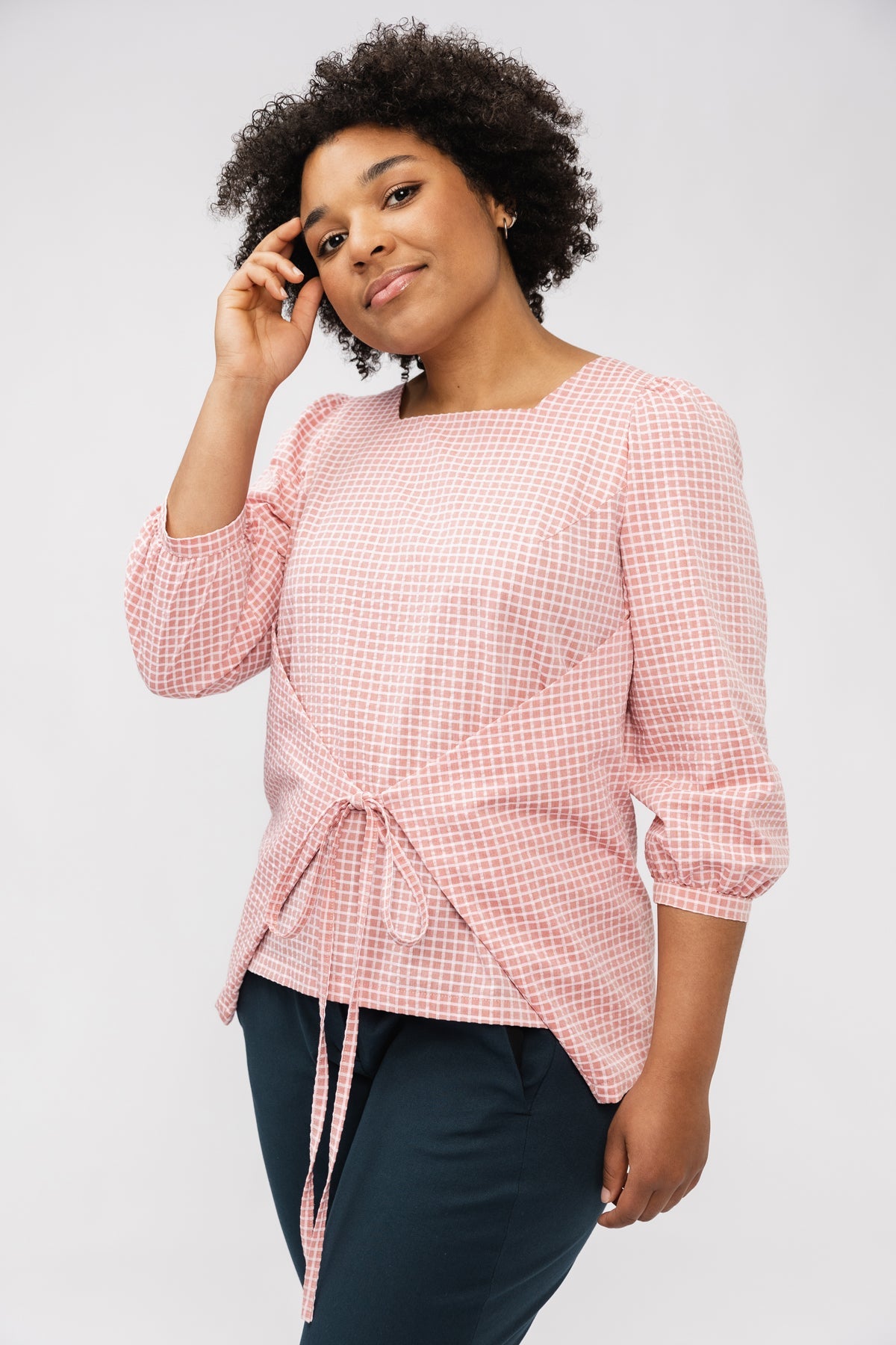 Wrap blouse sewing pattern