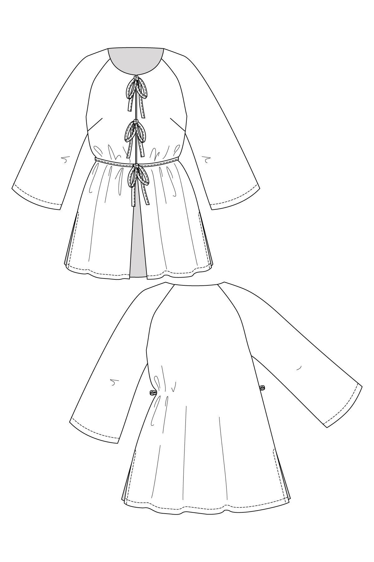 MAITE raglan tunic & dress