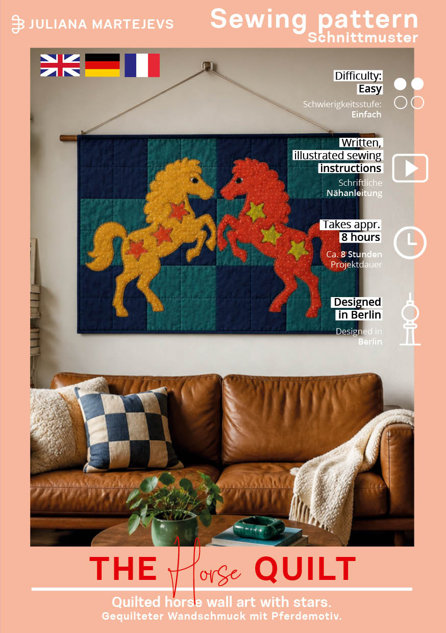 Pferd Quilt Schnittmuster