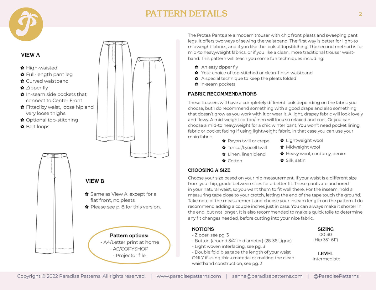 Protea Pants