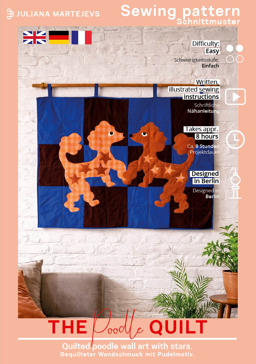 Pudel Quilt Schnittmuster