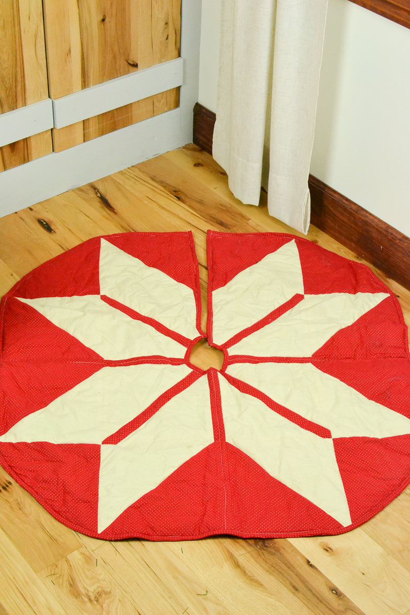 Quilted Fair Isle Tree Skirt Sewing Pattern