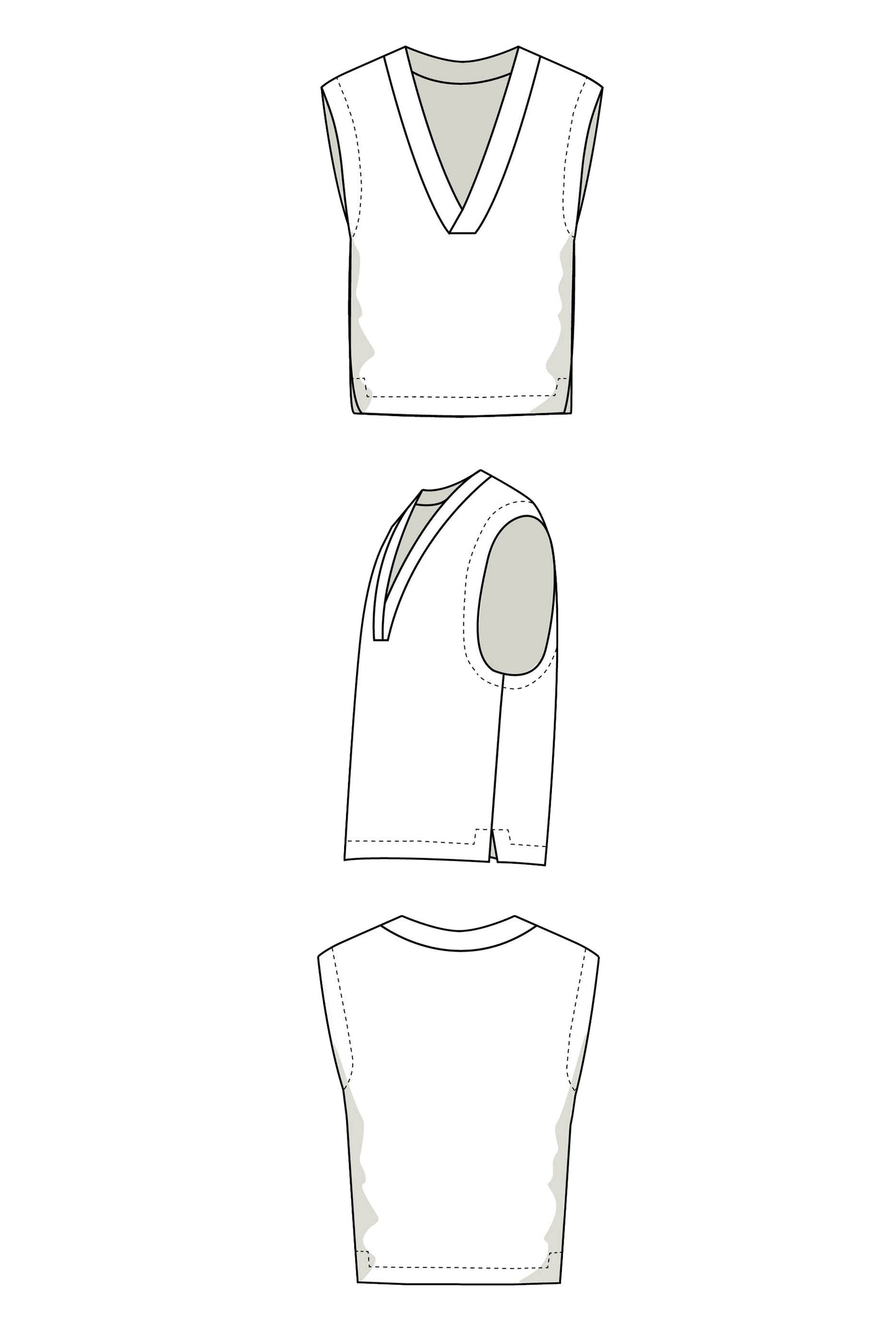 Basic Pullunder Schnittmuster
