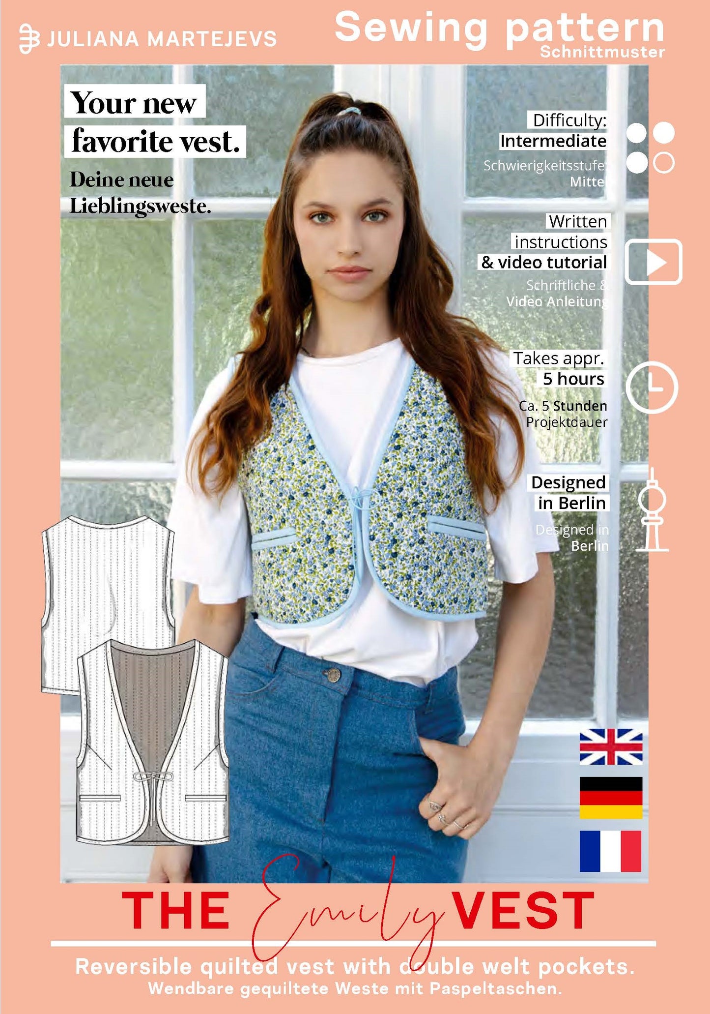 Quilt Weste Schnittmuster EMILY