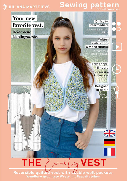 Quilt Weste Schnittmuster EMILY